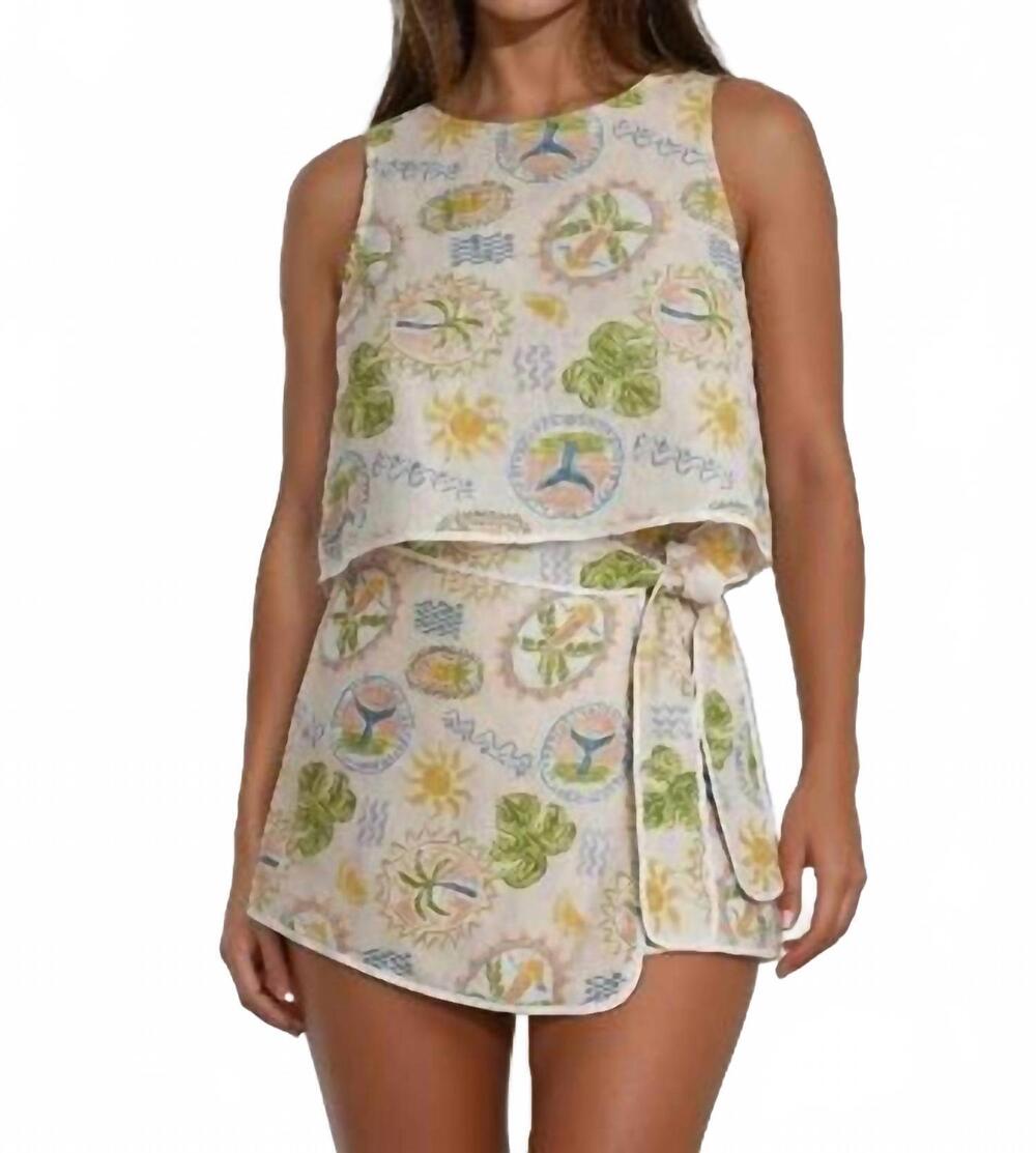 NEW SINCERELY OURS madison tank top in seaside scribbles